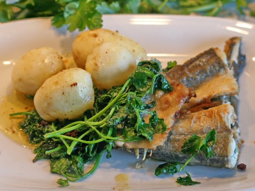 Aal, gebraten